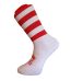 Red and White Midi Socks